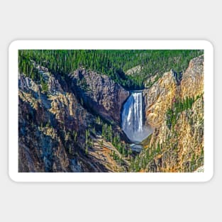 The Falls at Yellowstone Grand Canyon Sticker